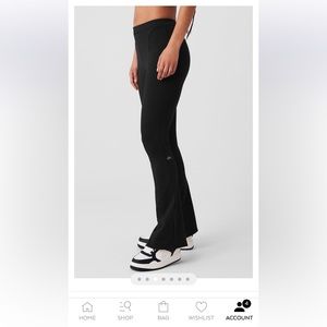 Alo yoga high waist 7/8 zip it flare leggings new